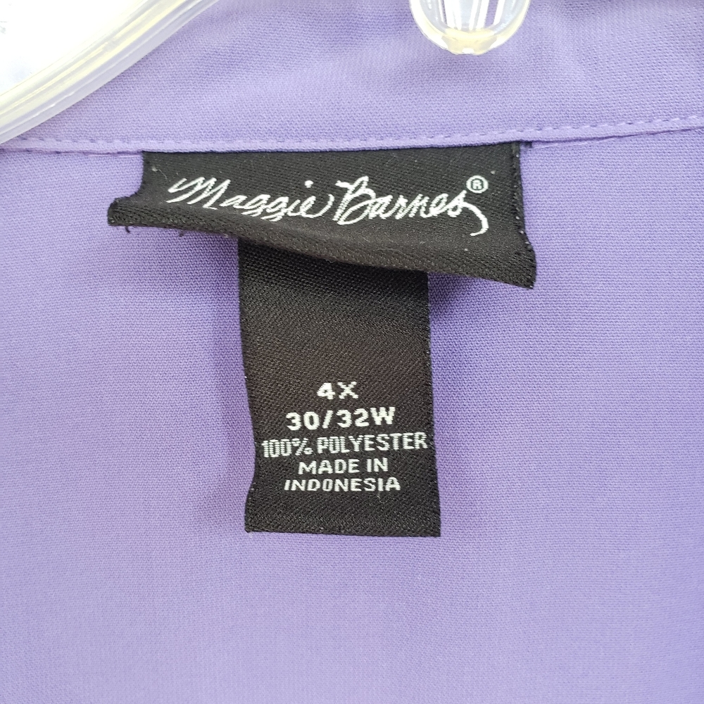 Women's Purple Ruffle Top - Picture 3 of 5